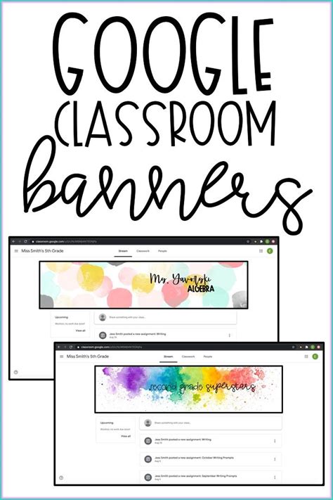 Google Classroom Banner Template - Printable Word Searches