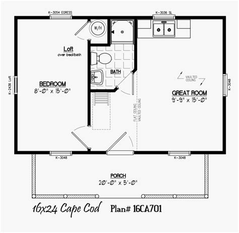 16 X 24 Cabin Layout