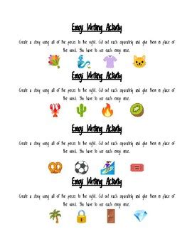 Emoji Creative Writing by Nicole Tammaro | TPT