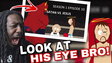 GOOD VS. EVIL... IS A BOXING MATCH? 😂 | South Park Jesus VS Satan (S1 ...