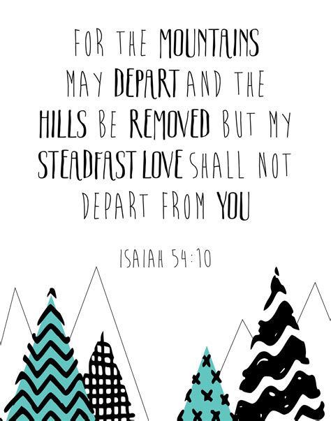 My steadfast love shall not depart from you – Isaiah 54:10 – Seeds of Faith