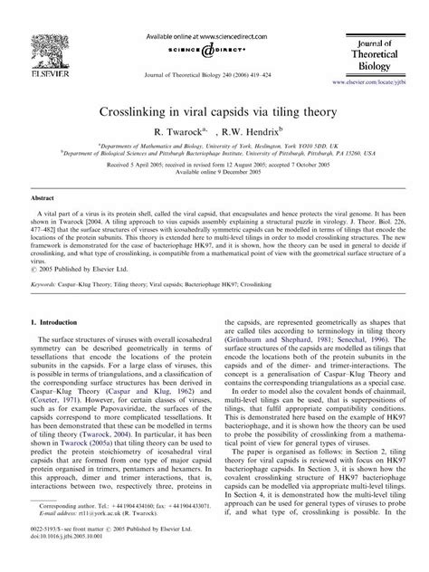 (PDF) Crosslinking in viral capsids via tiling theory - DOKUMEN.TIPS