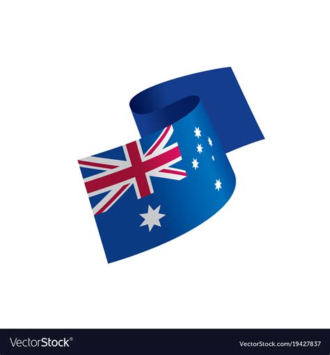 Australia flag Royalty Free Vector Image - VectorStock