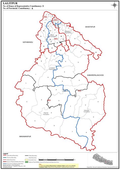 Constituency Map of Lalitpur District of Nepal – Nepal Archives