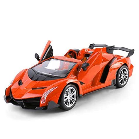 super car orange lamborghini veneno battery operated remote control car ...