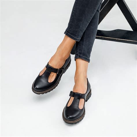 Womens Black Mary Jane Dress Shoes - yafgca