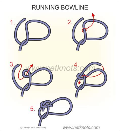 Running Bowline - How to tie a Running Bowline