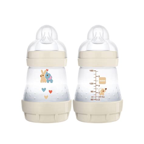 MAM Easy Start Anti-Colic Bottle, 5 oz (2-Count), Newborn Essentials ...