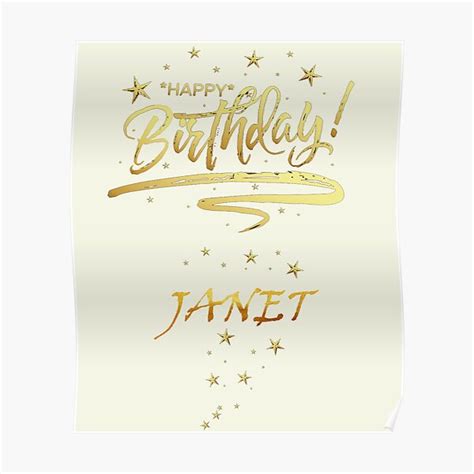 "HAPPY BIRTHDAY JANET : Unique & Special Gift that Customs on your ...