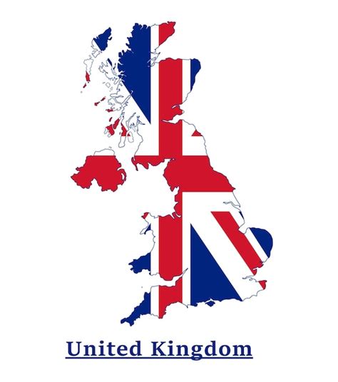 Premium Vector | United kingdom national flag map design, illustration ...