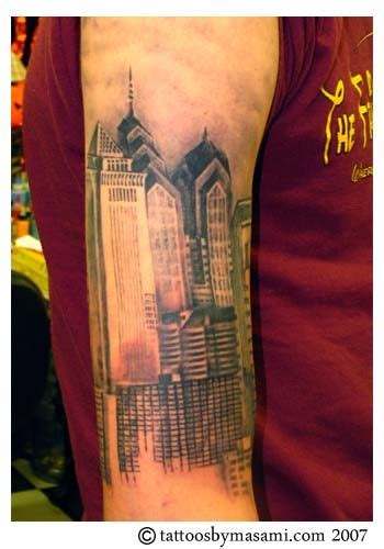 Philadelphia skyline tattoo. Love. On my calf. City Tattoo, Tattoo Art ...