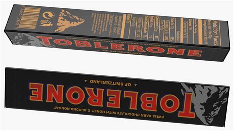 Toblerone Dark Chocolate Package 3D Model $19 - .3ds .blend .c4d .fbx ...