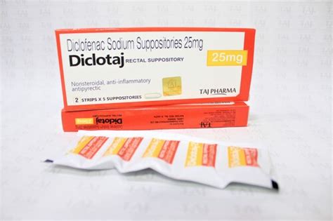 Diclofenac Sodium Suppositories - 25mg at 112.00 INR at Best Price in ...