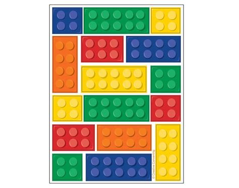 Brick Stickers for Party Bags - Brick Party Bags