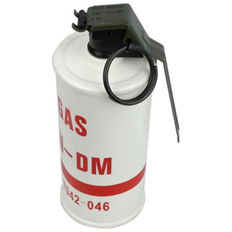 AMA Replica INERT CN-DM Riot Control Tear Gas Grenade - RED/WHITE ...