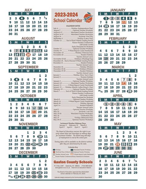 Gaston County School Calendar 2024-25 Uefa - josey marris