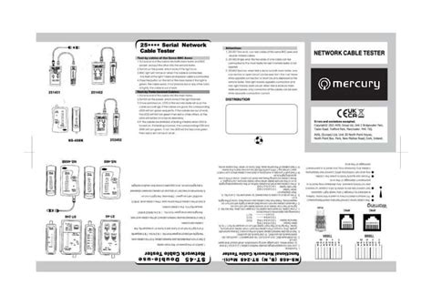 AVSL Mercury 505.990UK BNC Cable Tester Manual