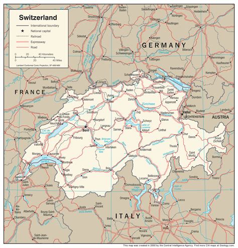 Switzerland Map and Satellite Image