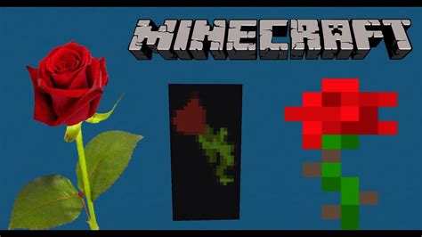 How to make a Rose Banner in Minecraft! (Flower) - YouTube