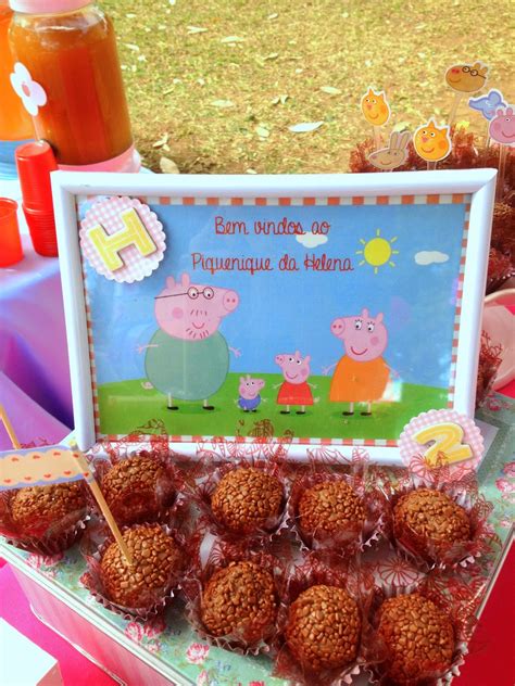 Festa Peppa Pig com piquinique. – Segredos da Vovó