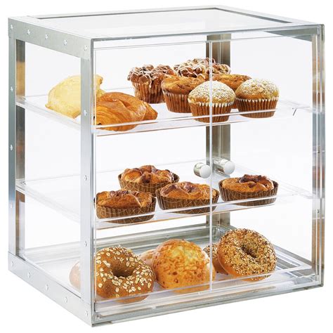 Cal-Mil 3413-55 Urban 3 Tier Stainless Steel Bakery Display Case