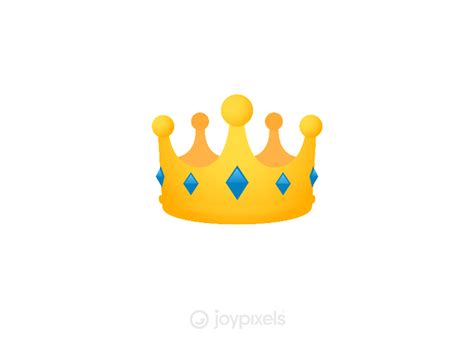 JoyPixels Crown Emoji | Emoji, Animated icons, Emoji design