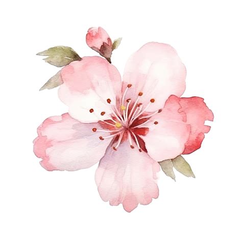 Cherry Blossom Watercolor Flower, Sakura, Cherry Blossom, Flower PNG ...