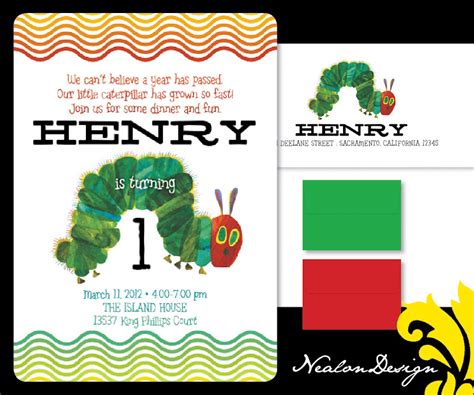 Nealon Design: A Very Hungry Caterpillar BIRTHDAY