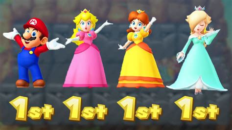 Mario Party 10 - Minigames - Mario vs Peach vs Daisy vs Rosalina ...