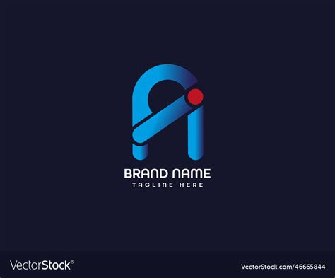 A modern letter logo Royalty Free Vector Image