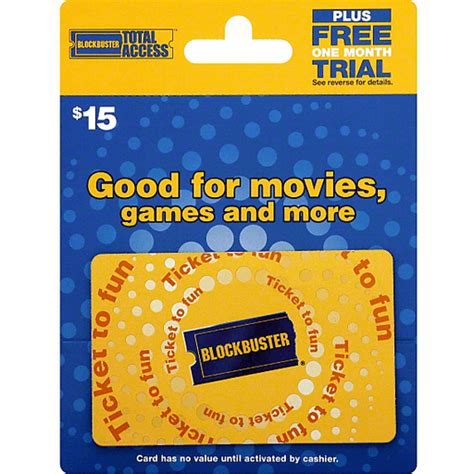 Blockbuster Total Access Gift Card, $15 | Gift Cards | Dave's Supermarket