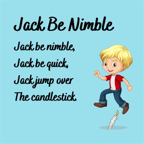 Jack be Nimble Printable Lyrics, Origins, and Video