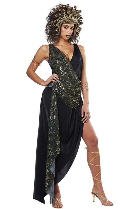 Sedusa Dress Greek Mythological Medusa Villain Monster Costume Adult ...