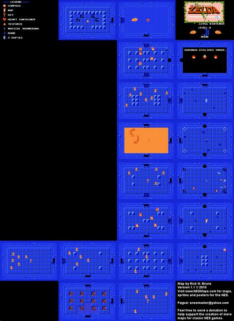 The Legend of Zelda - Level 2 Moon Quest 1 Map