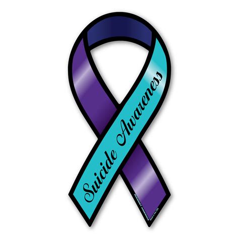 Suicide Awareness Large Ribbon Magnet | Magnet America