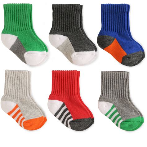 Garanimals - Baby Toddler Boy Assorted Socks, 6-Pack - Walmart.com