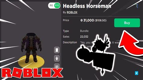 Buying my dream item in ROBLOX(Headless Horseman - ROBLOX) - YouTube