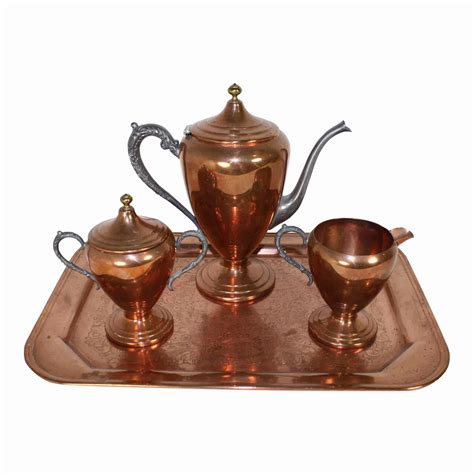 Copper Tea/Coffee Set - Ski Country Antiques & Home