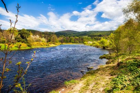 River Spey near Rothes stock photo. Image of north, moray - 123407376