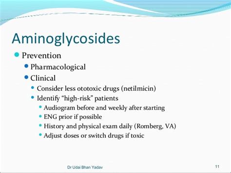 Ototoxicity of drugs.