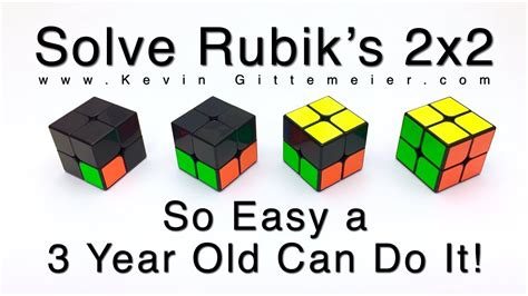 How To Solve 2x2 Rubik's Cube: So Easy A 3 Year Old Can Do It (Full ...