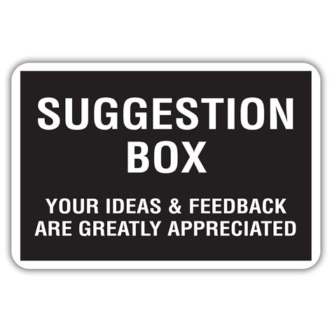 Printable Suggestion Box Template