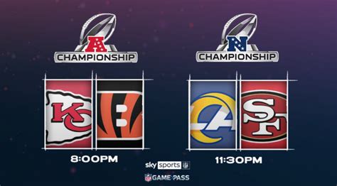 How to watch NFL Conference Championships in the UK: Bengals vs Chiefs ...