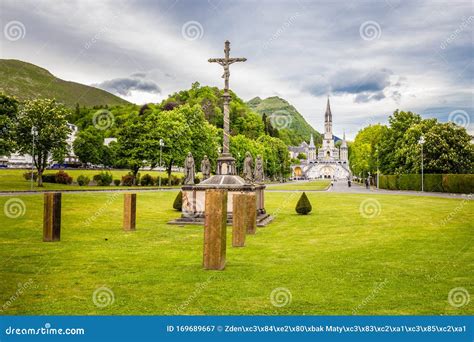 Sanctuary of Our Lady of Lourdes-Occitanie, France Stock Image - Image ...