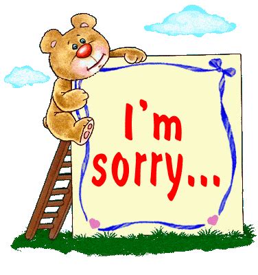 Sorry Animated Clipart