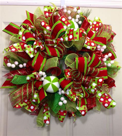 Christmas Mesh Wreath | Christmas wreaths, Deco mesh christmas wreaths ...