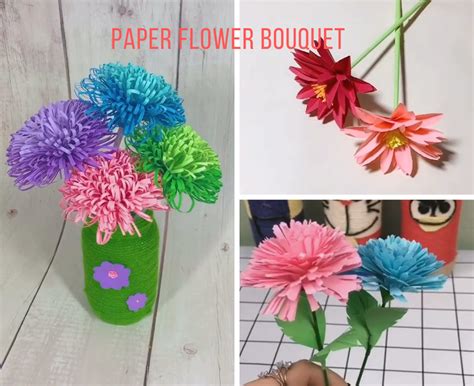 Easy Paper Flower Bouquet - Science Experiments for Kids - Ronyes Tech