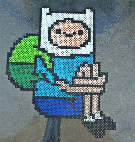 Finn Perler | Pixel art pattern, Pearl beads pattern, Perler bead art