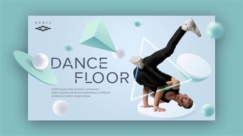 Free PSD | Dance class banner template concept