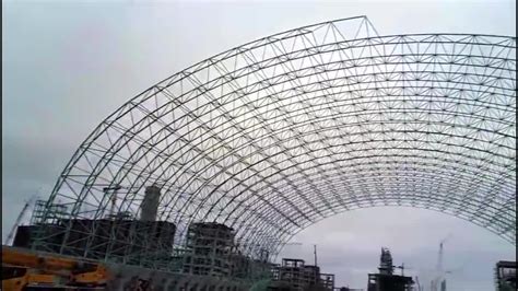 Steel Space Frame Roof Structure Design For Dome Shelter - Buy Steel ...